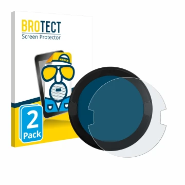 Parte frontal de un envase de producto con el logotipo de la marca BROTECT. Al lado se muestra el dispositivo OOONO P-DISC NO2