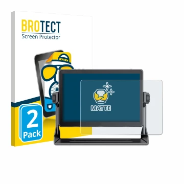Parte frontal de un envase de producto con el logotipo de la marca BROTECT. Al lado se muestra el dispositivo Feelworld LUT 11