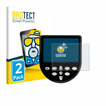 Parte frontal de un envase de producto con el logotipo de la marca BROTECT. Al lado se muestra el dispositivo WaterRower Serie