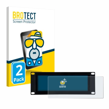 Parte frontal de un envase de producto con el logotipo de la marca BROTECT. Al lado se muestra el dispositivo GeeekPi DP-0059 