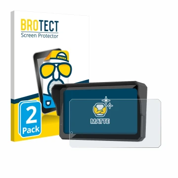 Parte frontal de un envase de producto con el logotipo de la marca BROTECT. Al lado se muestra el dispositivo Carpuride W602BS