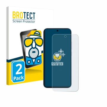 Parte frontal de un envase de producto con el logotipo de la marca BROTECT. Al lado se muestra el dispositivo Oppo Reno 15 FS 