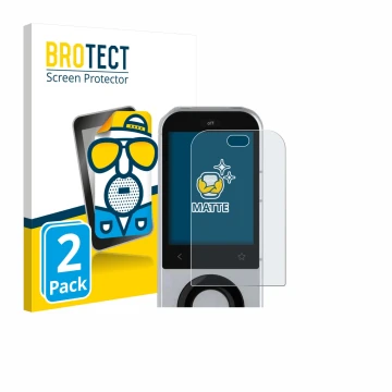 Parte frontal de un envase de producto con el logotipo de la marca BROTECT. Al lado se muestra el dispositivo Sofabaton X2 con