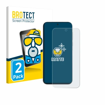 Parte frontal de un envase de producto con el logotipo de la marca BROTECT. Al lado se muestra el dispositivo OnePlus Turbo 6V