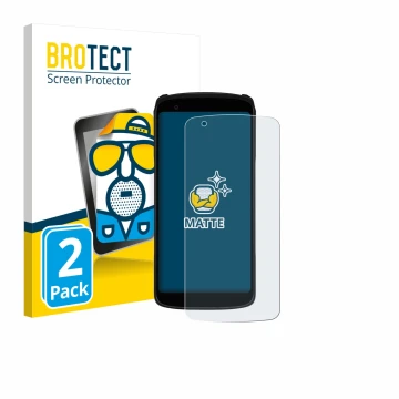 Parte frontal de un envase de producto con el logotipo de la marca BROTECT. Al lado se muestra el dispositivo Zebra TC22R con 