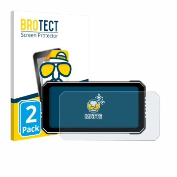 Parte frontal de un envase de producto con el logotipo de la marca BROTECT. Al lado se muestra el dispositivo Vtopek MT26 6.25