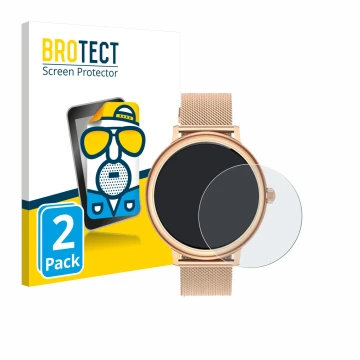 Parte frontal de un envase de producto con el logotipo de la marca BROTECT. Al lado se muestra el dispositivo Ruxingx AK98 1.1