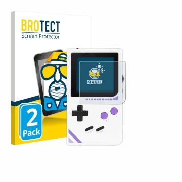 Parte frontal de un envase de producto con el logotipo de la marca BROTECT. Al lado se muestra el dispositivo Modretro Chromat