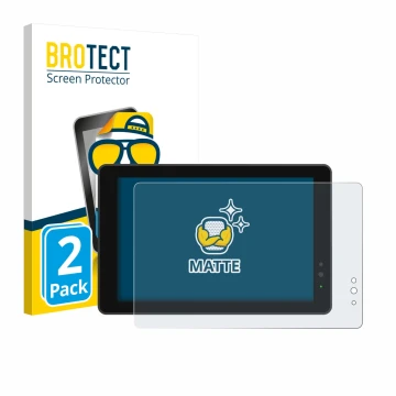 Parte frontal de un envase de producto con el logotipo de la marca BROTECT. Al lado se muestra el dispositivo Lilliput 719/T 7