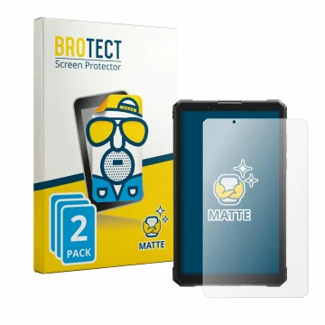 Parte frontal de un envase de producto con el logotipo de la marca BROTECT. Al lado se muestra el dispositivo Hotwav R11 Pro c