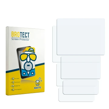 Parte frontal de un envase de producto con el logotipo de la marca BROTECT. Al lado está el protector de pantalla correspondie