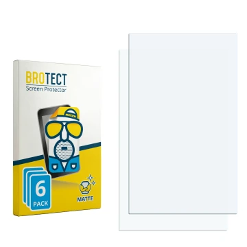Parte frontal de un envase de producto con el logotipo de la marca BROTECT. Al lado está el protector de pantalla correspondie