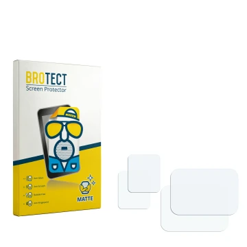 Parte frontal de un envase de producto con el logotipo de la marca BROTECT. Al lado está el protector de pantalla correspondie