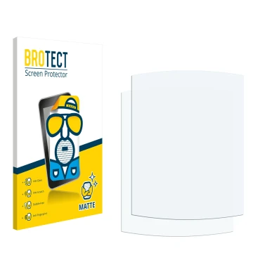 Parte frontal de un envase de producto con el logotipo de la marca BROTECT. Al lado está el protector de pantalla correspondie