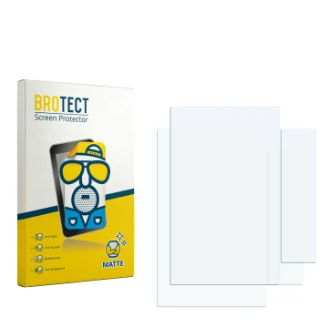 Parte frontal de un envase de producto con el logotipo de la marca BROTECT. Al lado está el protector de pantalla correspondie