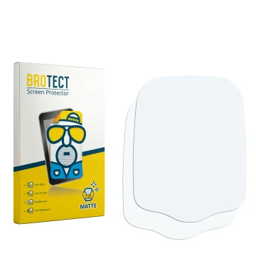 Parte frontal de un envase de producto con el logotipo de la marca BROTECT. Al lado está el protector de pantalla correspondie