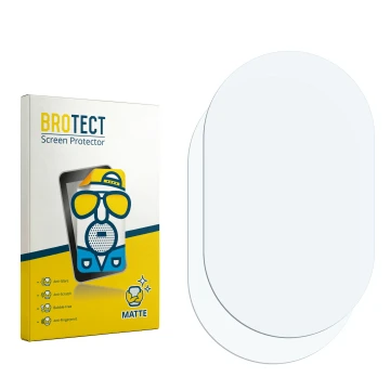 Parte frontal de un envase de producto con el logotipo de la marca BROTECT. Al lado está el protector de pantalla correspondie