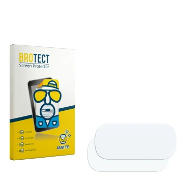 Parte frontal de un envase de producto con el logotipo de la marca BROTECT. Al lado está el protector de pantalla correspondie