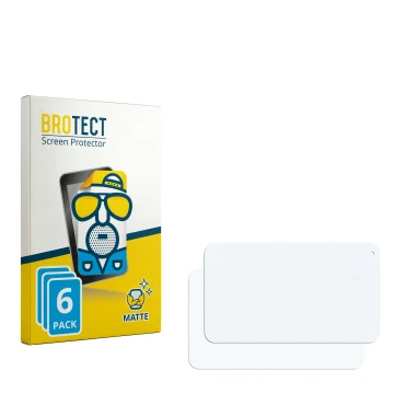 Parte frontal de un envase de producto con el logotipo de la marca BROTECT. Al lado está el protector de pantalla correspondie