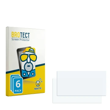 Parte frontal de un envase de producto con el logotipo de la marca BROTECT. Al lado está el protector de pantalla correspondie