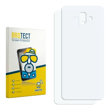 Parte frontal de un envase de producto con el logotipo de la marca BROTECT. Al lado está el protector de pantalla correspondie