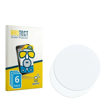 Parte frontal de un envase de producto con el logotipo de la marca BROTECT. Al lado está el protector de pantalla correspondie