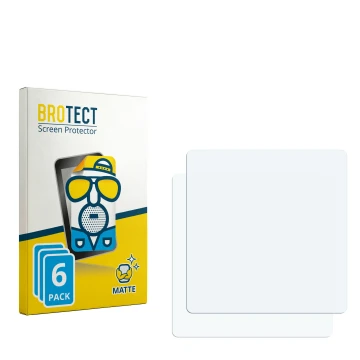 Parte frontal de un envase de producto con el logotipo de la marca BROTECT. Al lado está el protector de pantalla correspondie