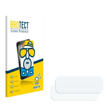 Parte frontal de un envase de producto con el logotipo de la marca BROTECT. Al lado está el protector de pantalla correspondie