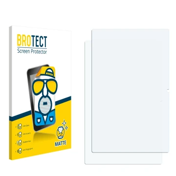 Parte frontal de un envase de producto con el logotipo de la marca BROTECT. Al lado está el protector de pantalla correspondie