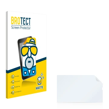 Parte frontal de un envase de producto con el logotipo de la marca BROTECT. Al lado está el protector de pantalla correspondie