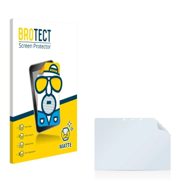Parte frontal de un envase de producto con el logotipo de la marca BROTECT. Al lado está el protector de pantalla correspondie