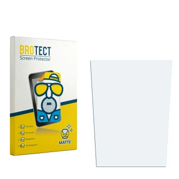 Parte frontal de un envase de producto con el logotipo de la marca BROTECT. Al lado está el protector de pantalla correspondie