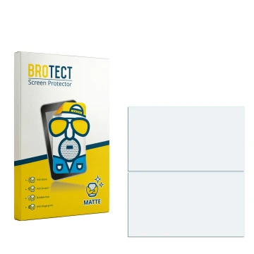 Parte frontal de un envase de producto con el logotipo de la marca BROTECT. Al lado está el protector de pantalla correspondie