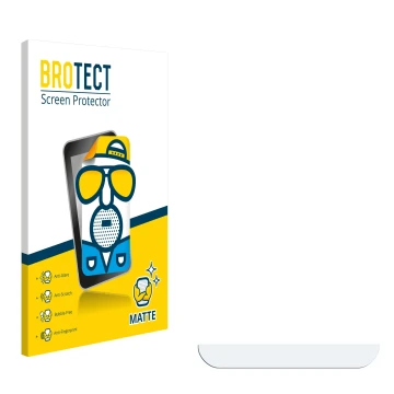 Parte frontal de un envase de producto con el logotipo de la marca BROTECT. Al lado está el protector de pantalla correspondie