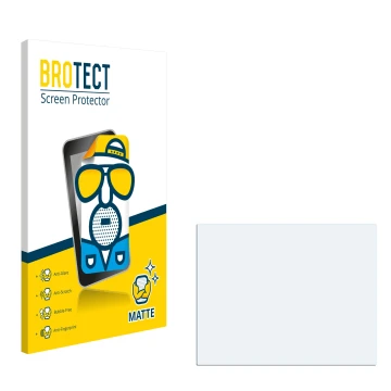 Parte frontal de un envase de producto con el logotipo de la marca BROTECT. Al lado está el protector de pantalla correspondie