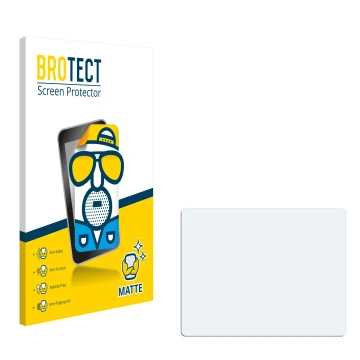 Parte frontal de un envase de producto con el logotipo de la marca BROTECT. Al lado está el protector de pantalla correspondie
