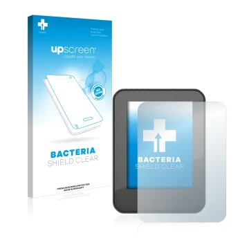 Parte frontal de un envase de producto con el logotipo de la marca upscreen. Al lado se muestra el dispositivo Neodrives neoMM