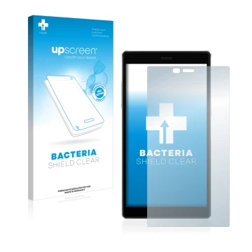 Parte frontal de un envase de producto con el logotipo de la marca upscreen. Al lado se muestra el dispositivo GlocalMe G4 Pro