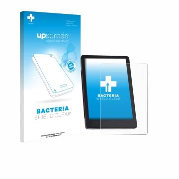 Parte frontal de un envase de producto con el logotipo de la marca upscreen. Al lado se muestra el dispositivo BMZ DS103 con s