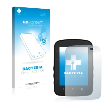 Parte frontal de un envase de producto con el logotipo de la marca upscreen. Al lado se muestra el dispositivo TwoNav Terra co