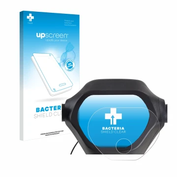 Parte frontal de un envase de producto con el logotipo de la marca upscreen. Al lado se muestra el dispositivo Epowerfun ePF-2