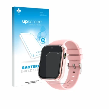 Parte frontal de un envase de producto con el logotipo de la marca upscreen. Al lado se muestra el dispositivo Igreeman X53 1.