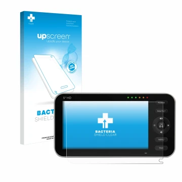 Parte frontal de un envase de producto con el logotipo de la marca upscreen. Al lado se muestra el dispositivo GHB SM50B Model