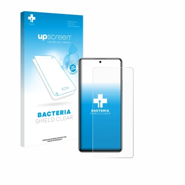 Parte frontal de un envase de producto con el logotipo de la marca upscreen. Al lado se muestra el dispositivo Xiaomi 11T 5G c