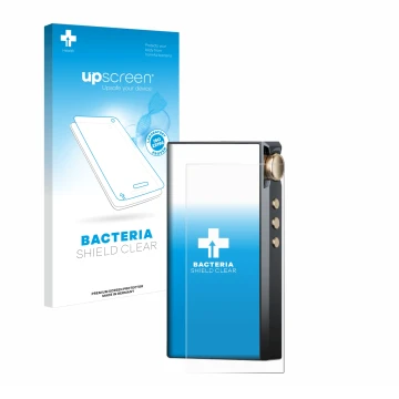 Parte frontal de un envase de producto con el logotipo de la marca upscreen. Al lado se muestra el dispositivo Cayin N3-Ultra 