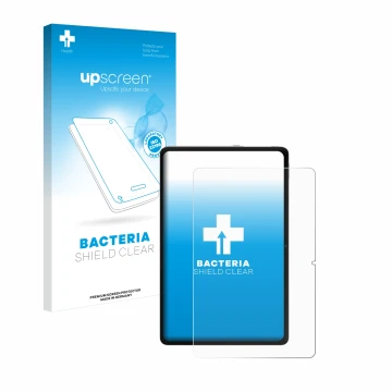 Parte frontal de un envase de producto con el logotipo de la marca upscreen. Al lado se muestra el dispositivo Xiaomi Redmi Pa