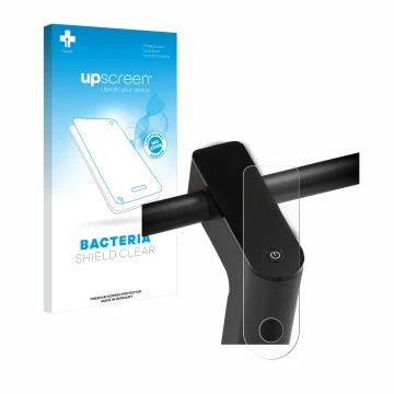 Parte frontal de un envase de producto con el logotipo de la marca upscreen. Al lado se muestra el dispositivo Xiaomi Mi 4 Pro