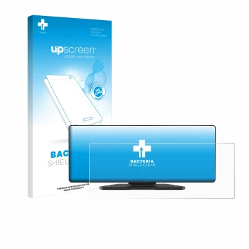 Parte frontal de un envase de producto con el logotipo de la marca upscreen. Al lado se muestra el dispositivo Carpuride W903 