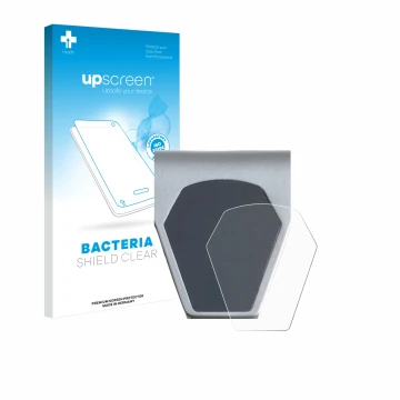 Parte frontal de un envase de producto con el logotipo de la marca upscreen. Al lado se muestra el dispositivo Epowerfun ePF-P