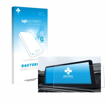 Parte frontal de un envase de producto con el logotipo de la marca upscreen. Al lado se muestra el dispositivo MG3 Hybrid Hybr